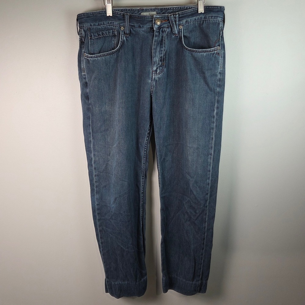 Tommy Bahama Standard Jeans Mens 36x26 Blue Cotton Tencel Denim Pants